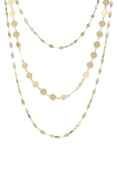 Lana Layered Chain Necklace In Yellow Gold