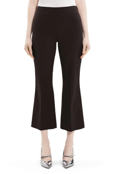 Theory Cropped Kick Trousers In Mink