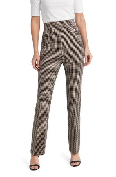 Hugo Boss Slim-fit Trousers In Stretch Fabric With Front Pockets In Beige