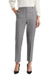 Hugo Boss Tamarina Wool Pants In Griffin Melange Glen Check