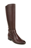 Naturalizer Rena Wide Calf Riding Boots In Chocolate Nc