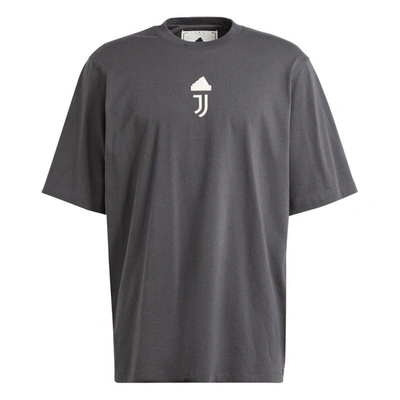 Adidas Originals Adidas Gray Juventus Lifestyle Oversized T-shirt In Grey