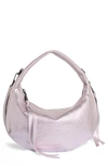 Aimee Kestenberg Mini Roxbury Leather Top Handle Bag In Rose Metallic