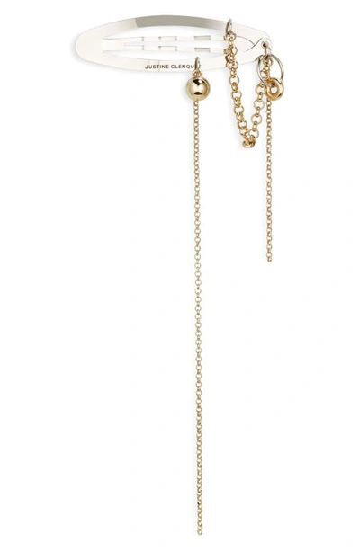 Justine Clenquet Silver Rachel Hair Clip In Palladium