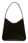 Saint Laurent Sac Patent Leather Hobo Bag In Nero