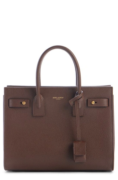Saint Laurent Baby Sac De Jour Grained Leather Top Handle Bag In Multicolor