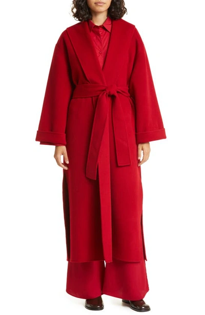 By Malene Birger Trullem Wool Coat In Red