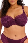 Elomi Brianna Underwire Padded Half Cup Bra In Blackberry