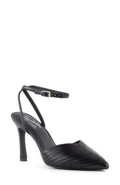 Seychelles Onto The Next Ankle Strap Pointed Toe Pump In Black