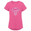 OUTERSTUFF GIRLS YOUTH PINK LOS ANGELES CHARGERS PLAYTIME DOLMAN T-SHIRT