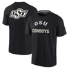 FANATICS SIGNATURE UNISEX FANATICS SIGNATURE BLACK OKLAHOMA STATE COWBOYS ELEMENTS SUPER SOFT SHORT SLEEVE T-SHIRT