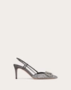 Valentino Vlogo Signature 80mm Embellished Pumps In Black/anthracite