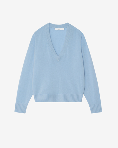 Iro Izie V-neck Jumper In Blue