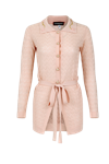 ANDREEVA BABY PINK CASHMERE SHIRT WITH EMBROIDERY