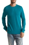 Abound Crewneck Long Sleeve Thermal Top In Teal Loch