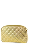 Persaman New York Rory 50 Quilted Clutch In Gold