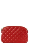 Persaman New York Rory 50 Quilted Clutch In Red