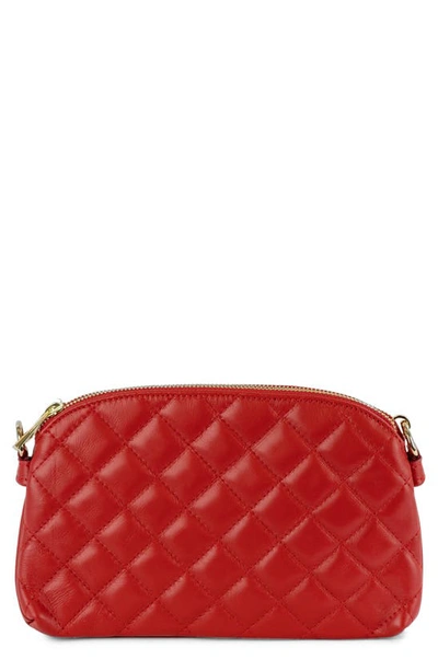 Persaman New York Rory 50 Quilted Clutch In Red