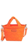 Marc Jacobs Quilted Nylon Mini Tote Bag In Dragon Fire