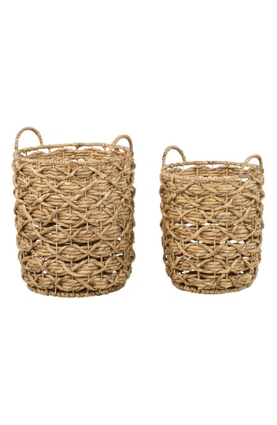 Honey-can-do Set Of 2 Nesting Baskets In Natural