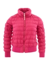 WOOLRICH WOOLRICH FUCSIA QUILTED BOMBER WOMEN'S JACKET