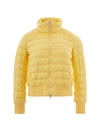 WOOLRICH WOOLRICH YELLOW QUILTED BOMBER WOMEN'S JACKET
