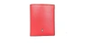 Montblanc Meisterstuck Compact Leather Wallet In Red   / Coral