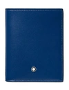 Montblanc Meisterstuck Compact Leather Wallet In Blue