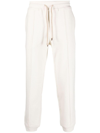Brunello Cucinelli Drawstring Corduroy Trousers In Nude & Neutrals