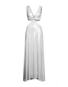 Soallure Woman Maxi Dress Light Grey Size 4 Polyester, Elastane In Grey