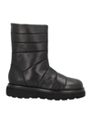 Ixos Woman Ankle Boots Black Size 11 Soft Leather In Black