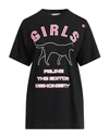 THE EDITOR THE EDITOR WOMAN T-SHIRT BLACK SIZE L COTTON