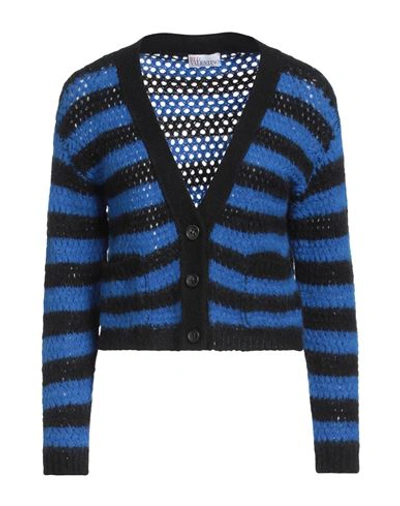 Red Valentino Woman Cardigan Bright Blue Size S Acrylic, Mohair Wool, Polyamide, Polyester