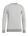 Cashmere Company Man Sweater Light Grey Size 44 Wool