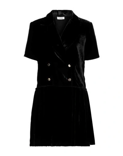 Sandro Woman Mini Dress Black Size 10 Viscose, Polyamide