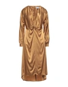 Closet Woman Midi Dress Bronze Size 12 Viscose In Yellow