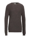 Irish Crone Man Sweater Khaki Size L Acrylic, Alpaca Wool, Polyamide, Virgin Wool In Beige