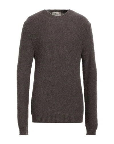 Irish Crone Man Sweater Khaki Size L Acrylic, Alpaca Wool, Polyamide, Virgin Wool In Beige