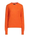 Vanessa Scott Woman Sweater Orange Size Onesize Acrylic, Polyamide, Mohair Wool