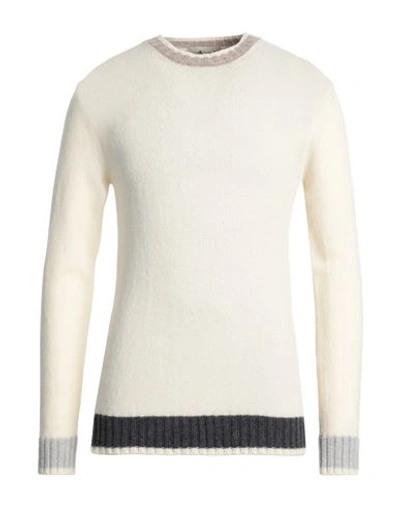 Irish Crone Man Sweater Ivory Size Xxl Wool In White