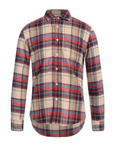 Portuguese Flannel Man Shirt Ivory Size Xl Cotton In White