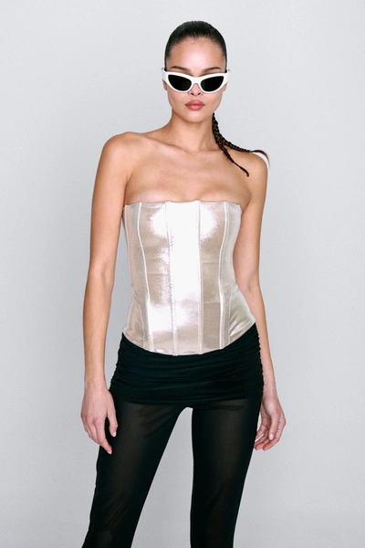 Fw23 Libra Corset In Metallica