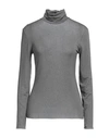 Purotatto Woman T-shirt Grey Size 8 Modal, Cashmere, Elastane