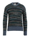 The Amhante Man Sweater Slate Blue Size S Acrylic, Polyamide, Wool, Mohair Wool
