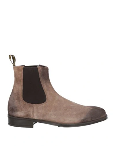 Doucal's Man Ankle Boots Dove Grey Size 9 Soft Leather