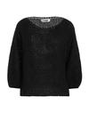 Dairesy Woman Sweater Black Size M Acrylic, Nylon, Wool, Mohair Wool