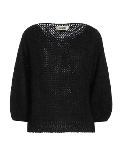 Dairesy Woman Sweater Black Size M Acrylic, Nylon, Wool, Mohair Wool