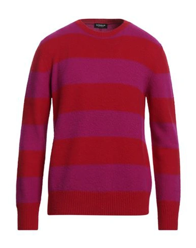Dondup Man Sweater Red Size 40 Wool