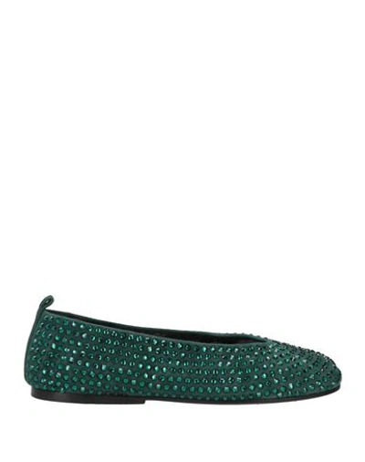 Eddy Daniele Ballet Flats In Green