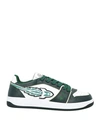 Enterprise Japan Man Sneakers Dark Green Size 12 Soft Leather In Green